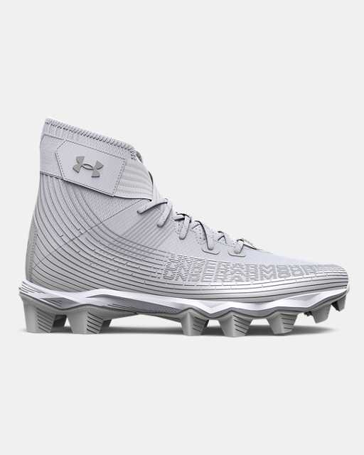 new UNDER ARMOUR HIGHLIGHT RM football cleats white/white Youth/boys 3.5 or 4.5 